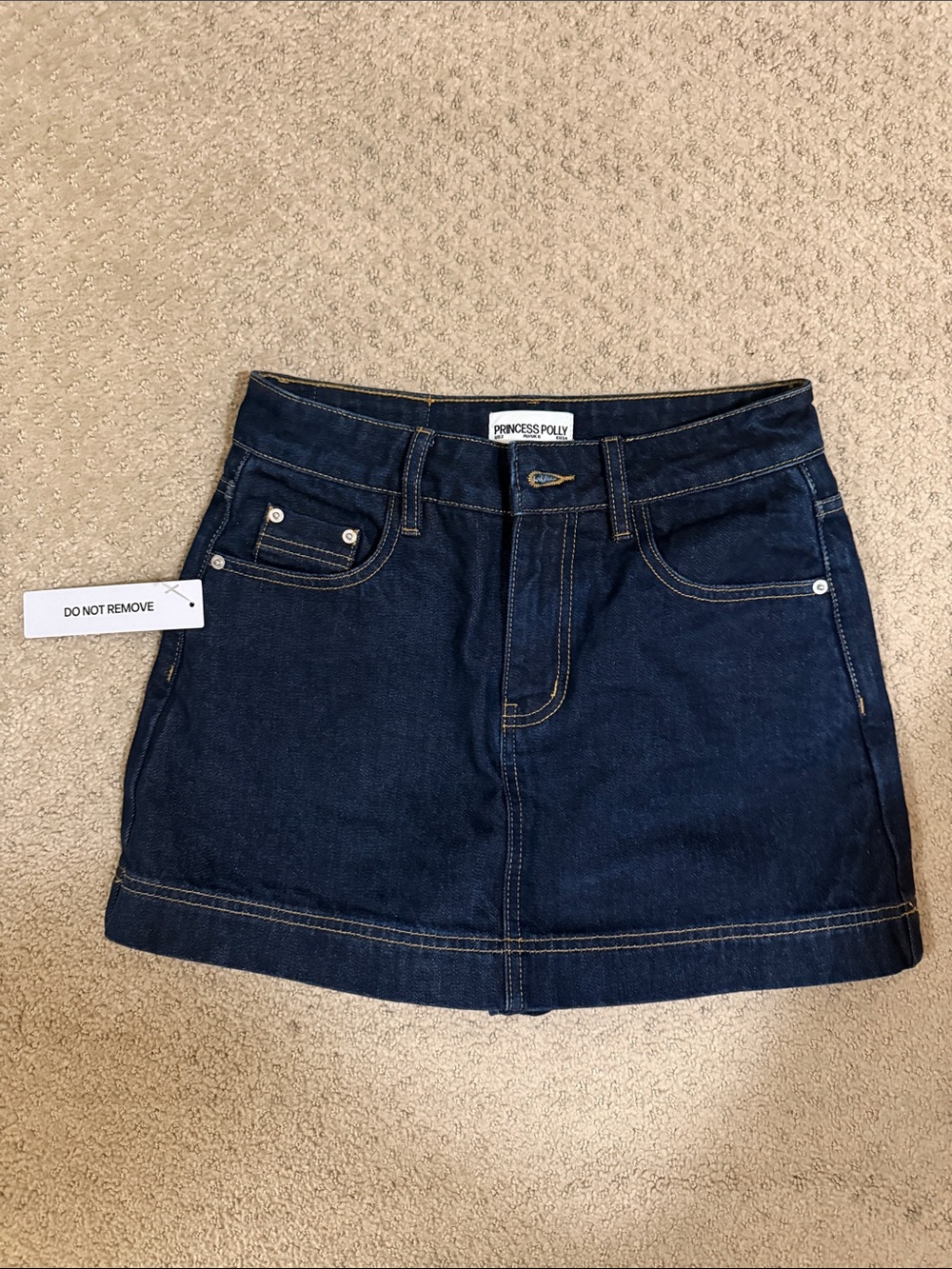 Princess Polly Indigo Denim Mini Skirt